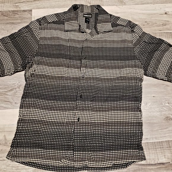 Claiborne Other - Men's Black and tan light weight breathable Claiborne short sleeve shirt Size L